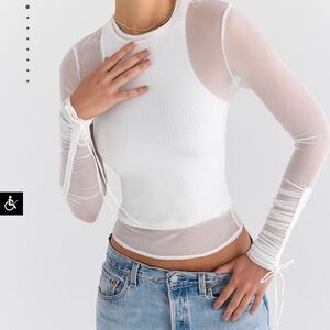 Mistress Rocks Off White Layered Top